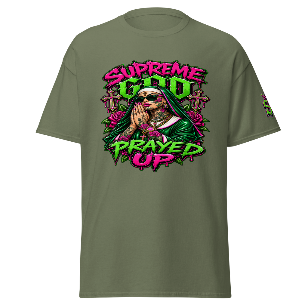 Supreme God Prayed Up - Military Green