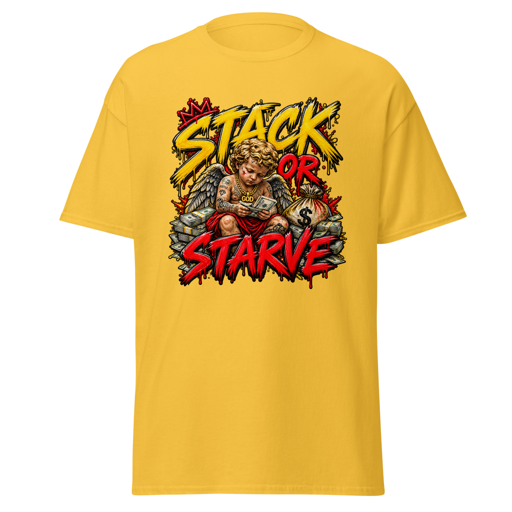Supreme God Stack or Starve Tee - Daisy