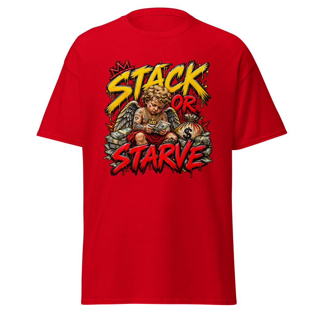 Supreme God Stack or Starve Tee - Red