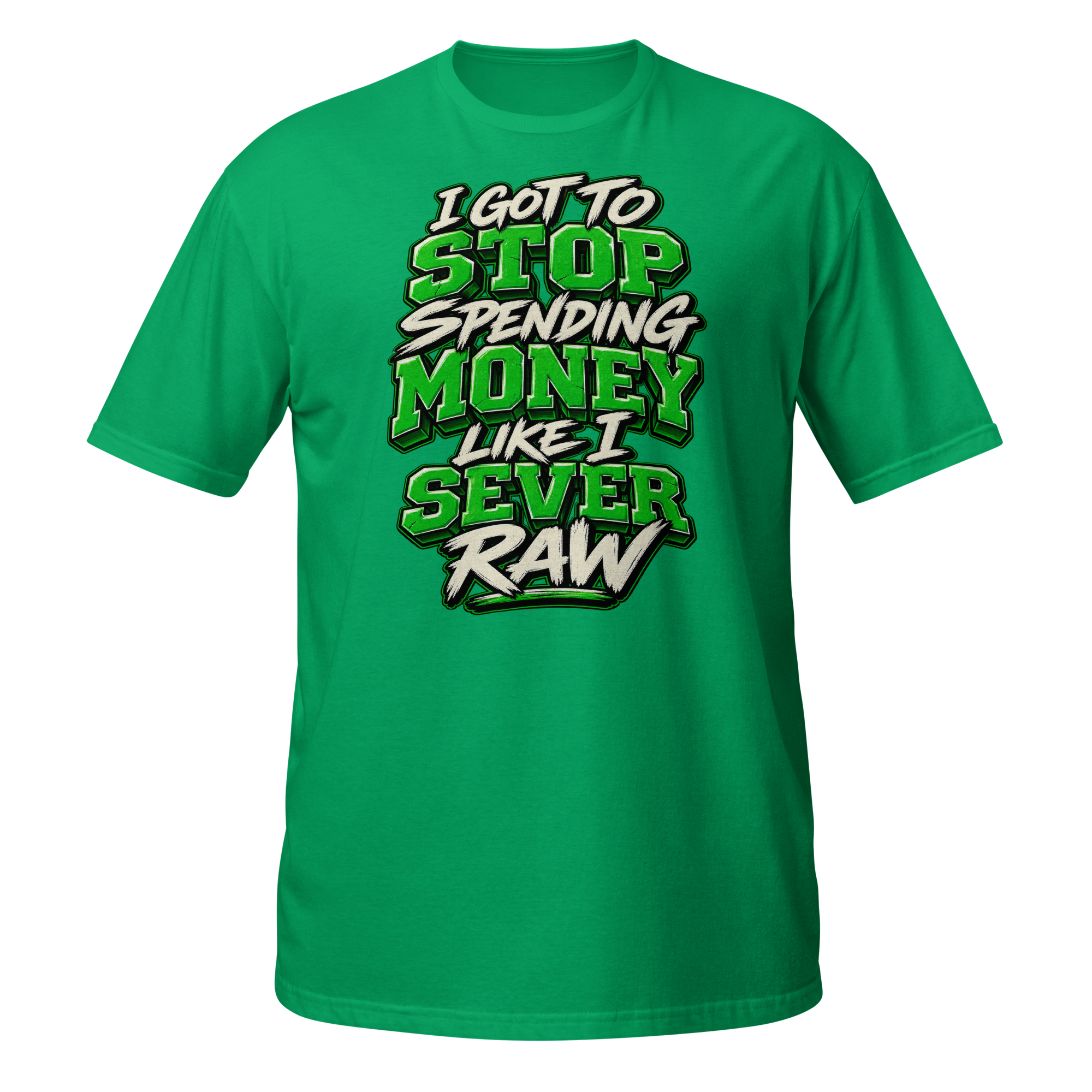 Supreme God Stop Spending Money Tee - Irish Green