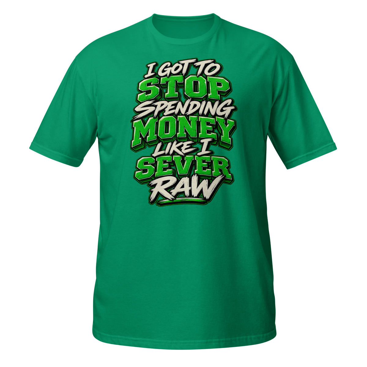 Supreme God Stop Spending Money Tee - Kelly Green