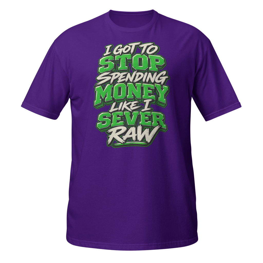 Supreme God Stop Spending Money Tee - Purple