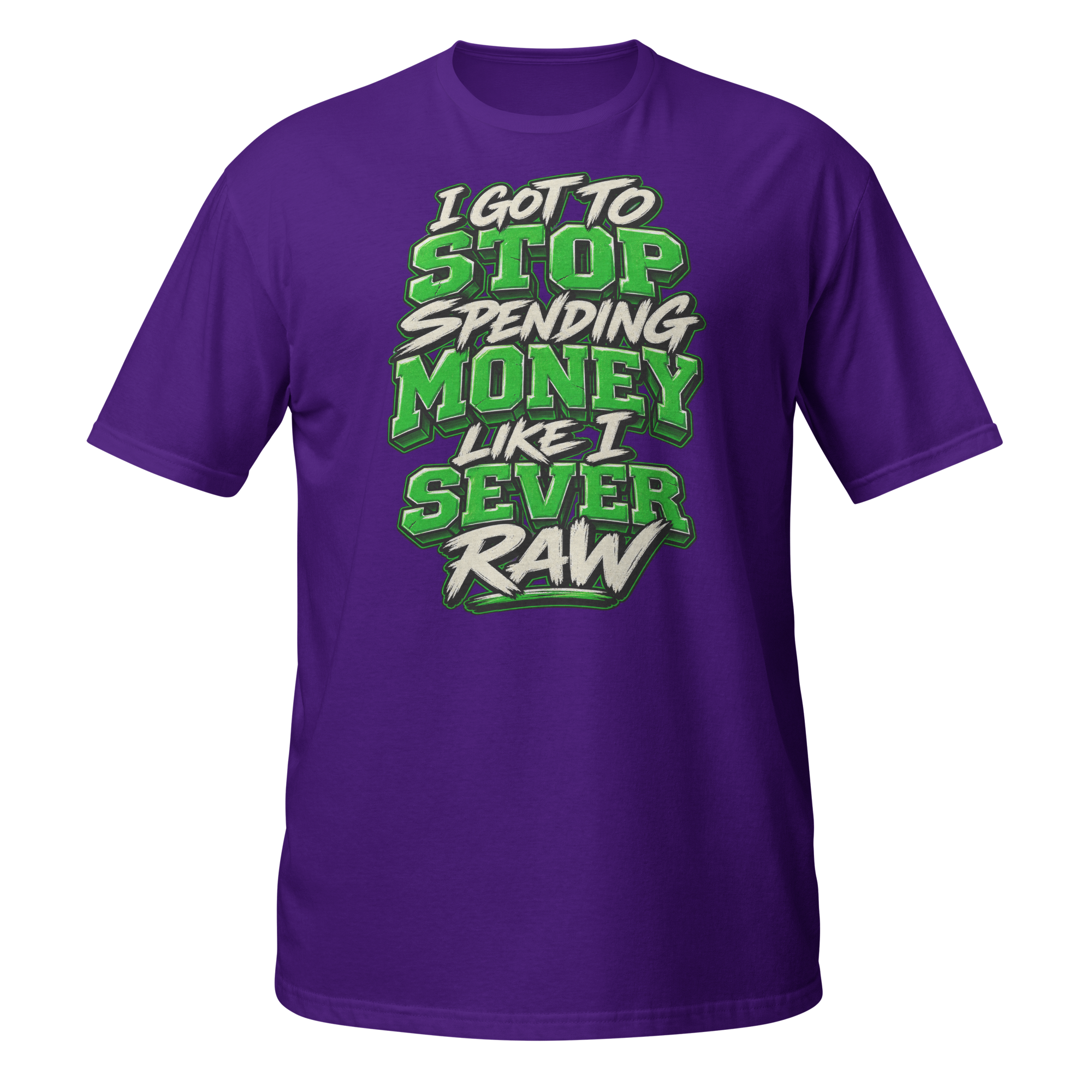 Supreme God Stop Spending Money Tee - Purple