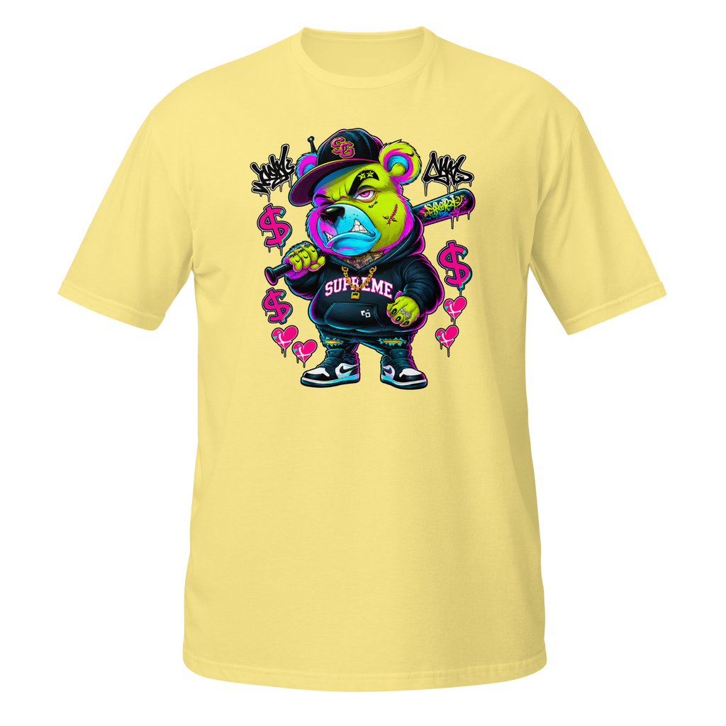 Supreme God Street Savage Bear Tee - Cornsilk