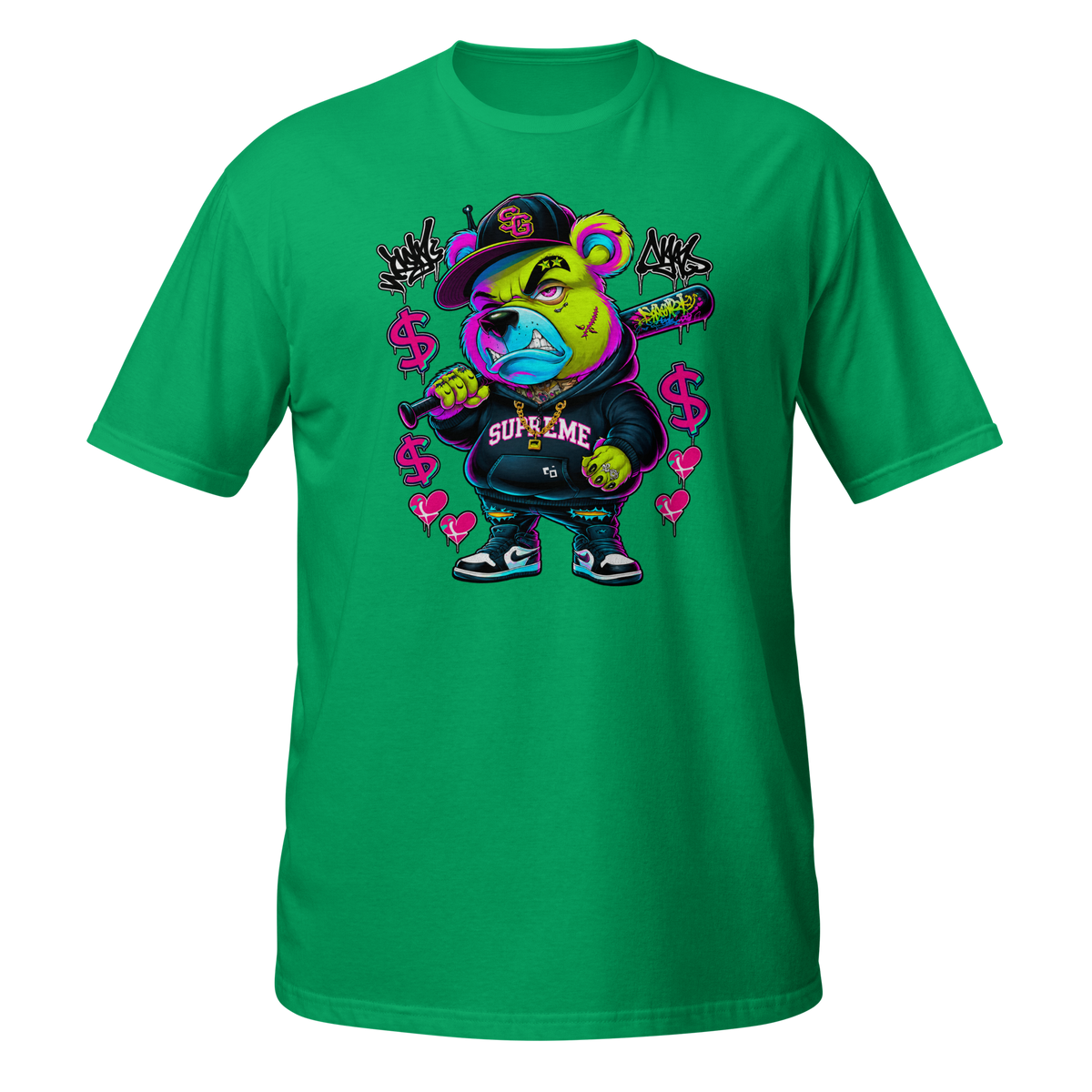 Supreme God Street Savage Bear Tee - Irish Green