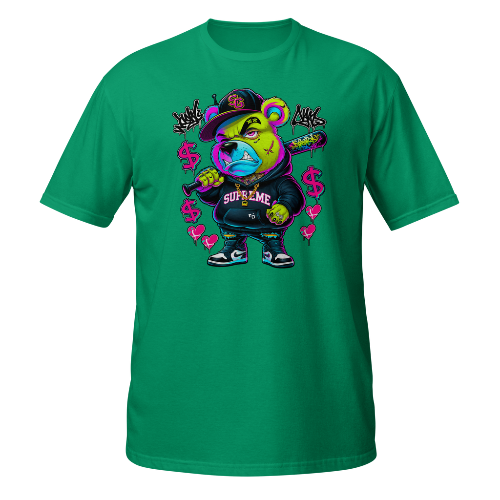 Supreme God Street Savage Bear Tee - Kelly Green