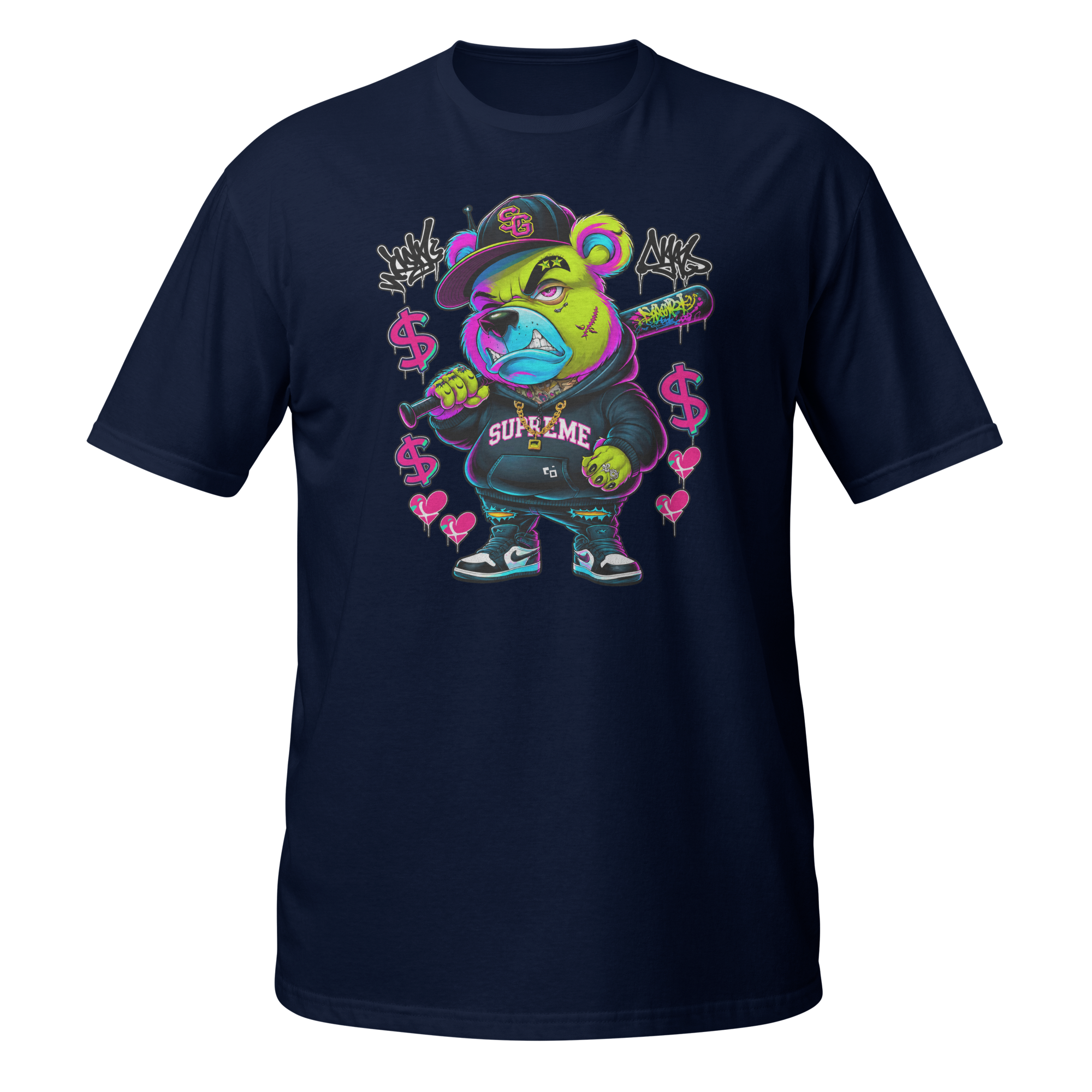 Supreme God Street Savage Bear Tee - Navy