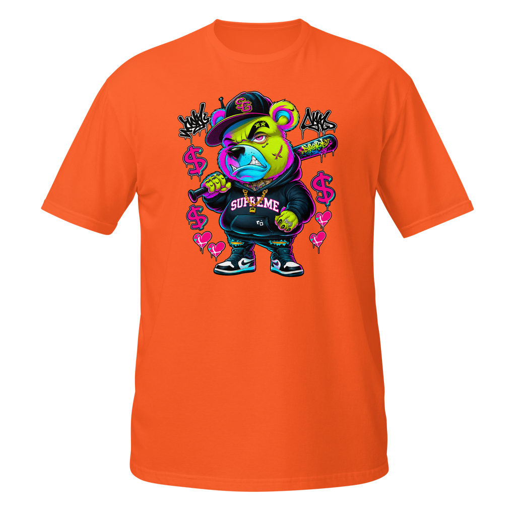 Supreme God Street Savage Bear Tee - Orange