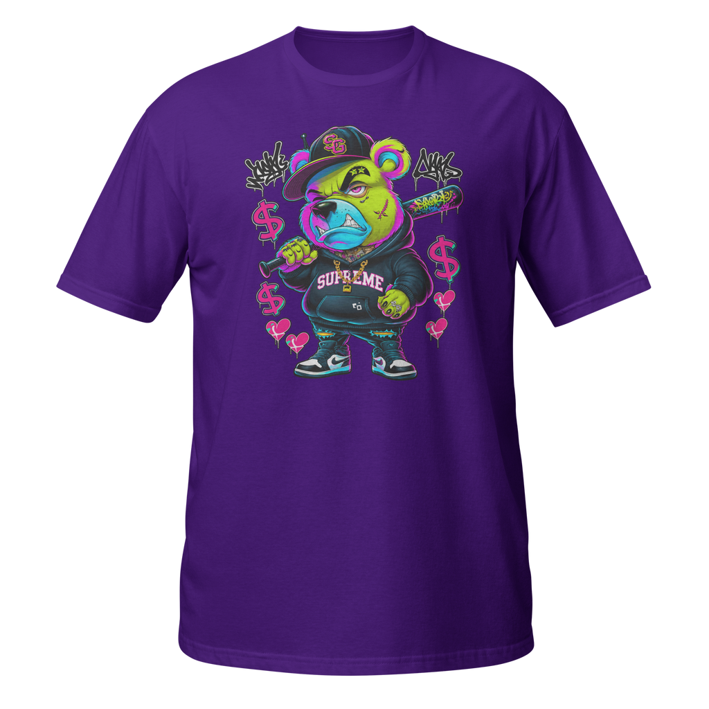 Supreme God Street Savage Bear Tee - Purple
