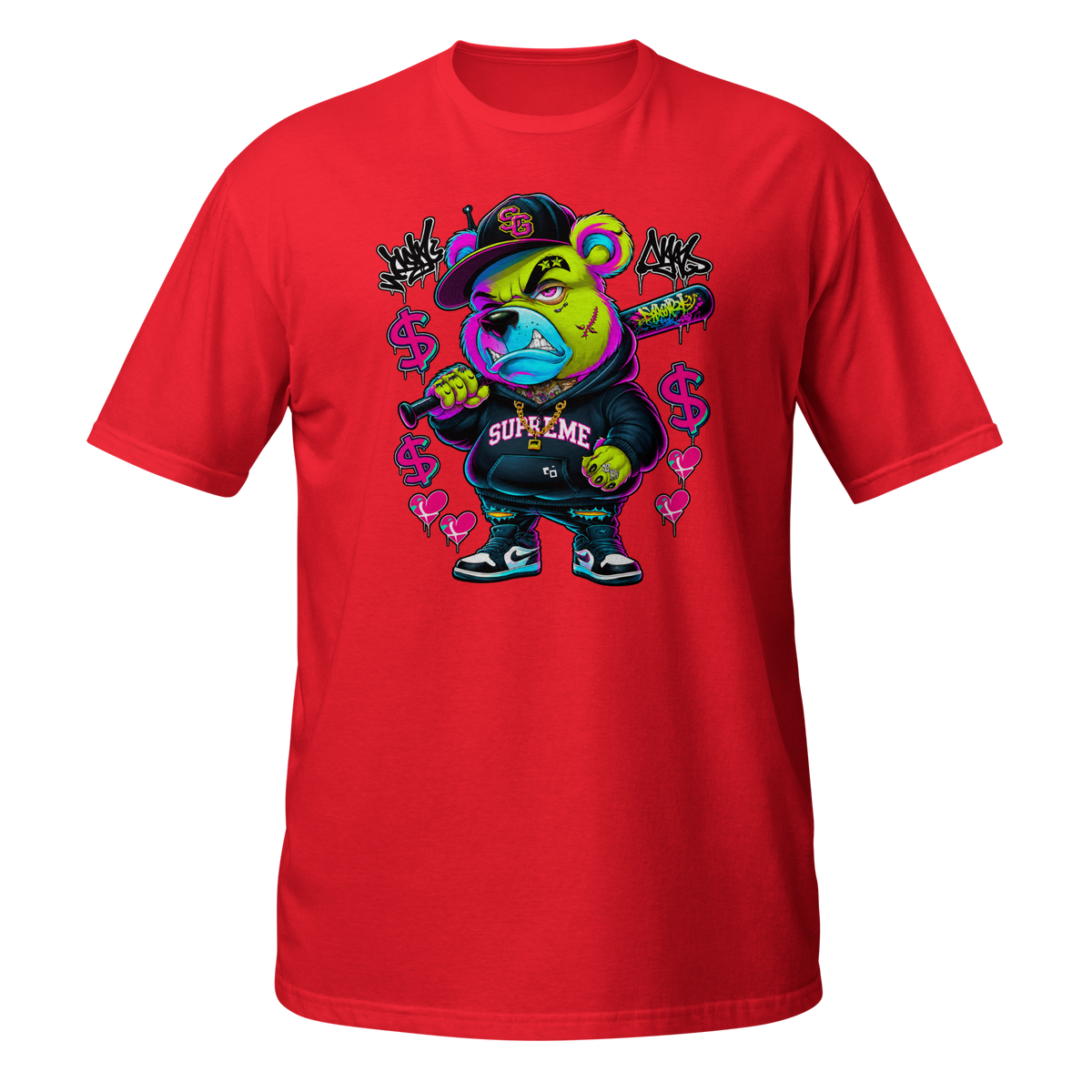 Supreme God Street Savage Bear Tee - Red