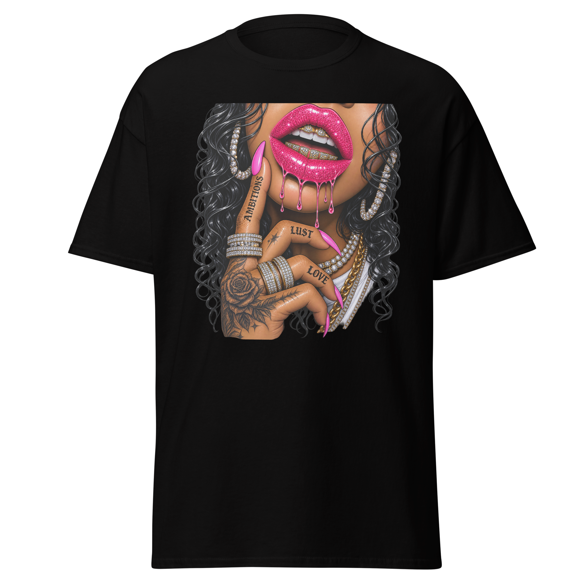 Supreme Goddess Ambition Lust Love graphic tee - black