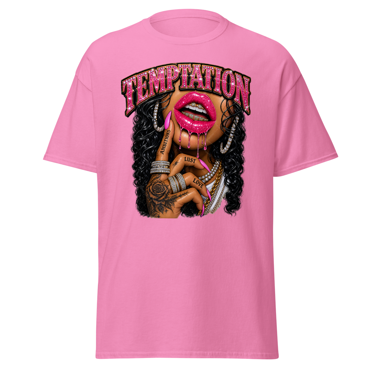Supreme Goddess Ambition Lust and Love Tee - Azalea